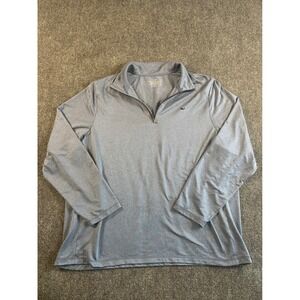 Vineyard Vines Performance Mens XXL 1/4 Zip Pullover Blue Heathered Sweatshirt